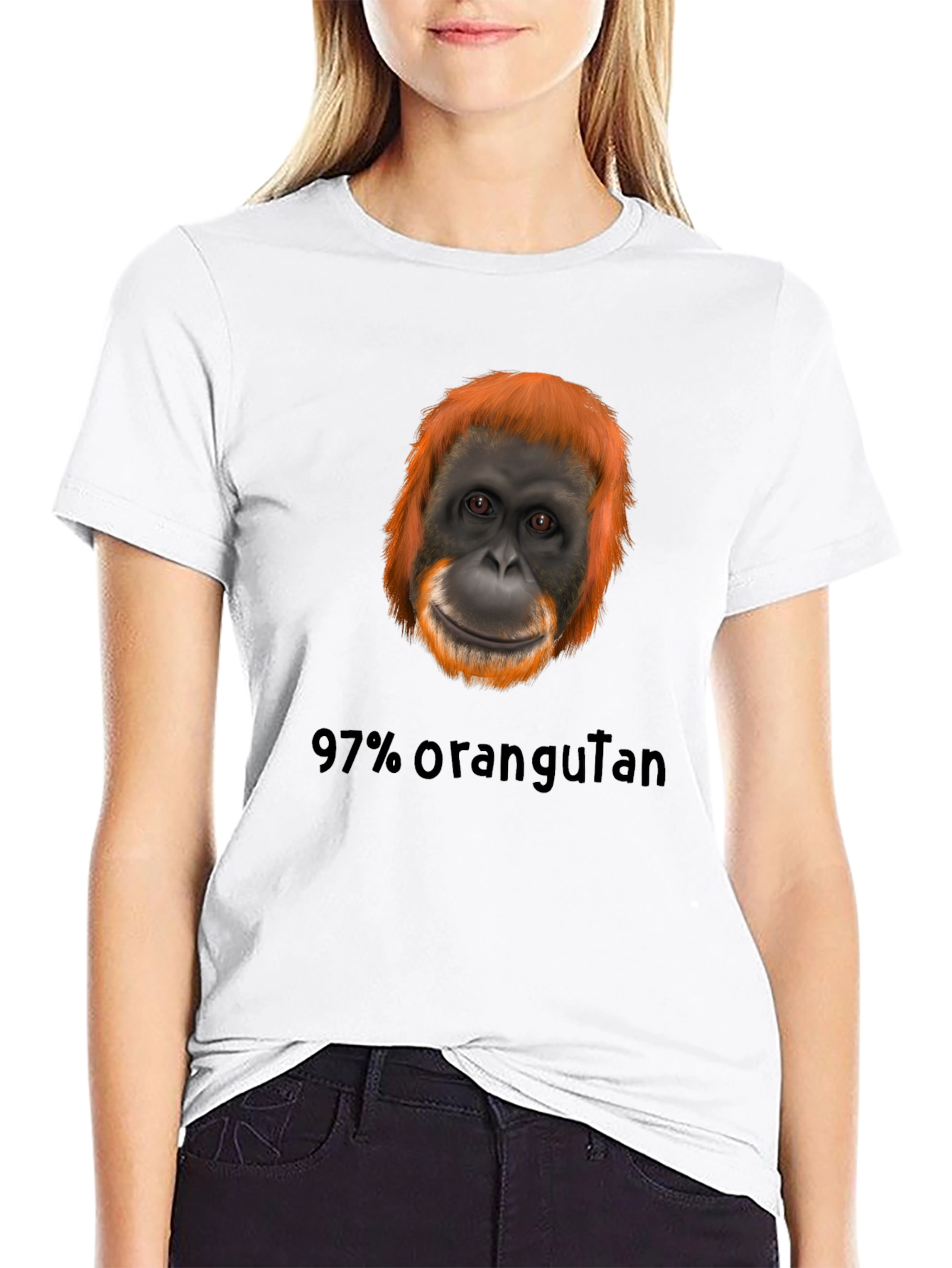 Orangutan T-Shirt - 97% Human? Funny Graphic Tee