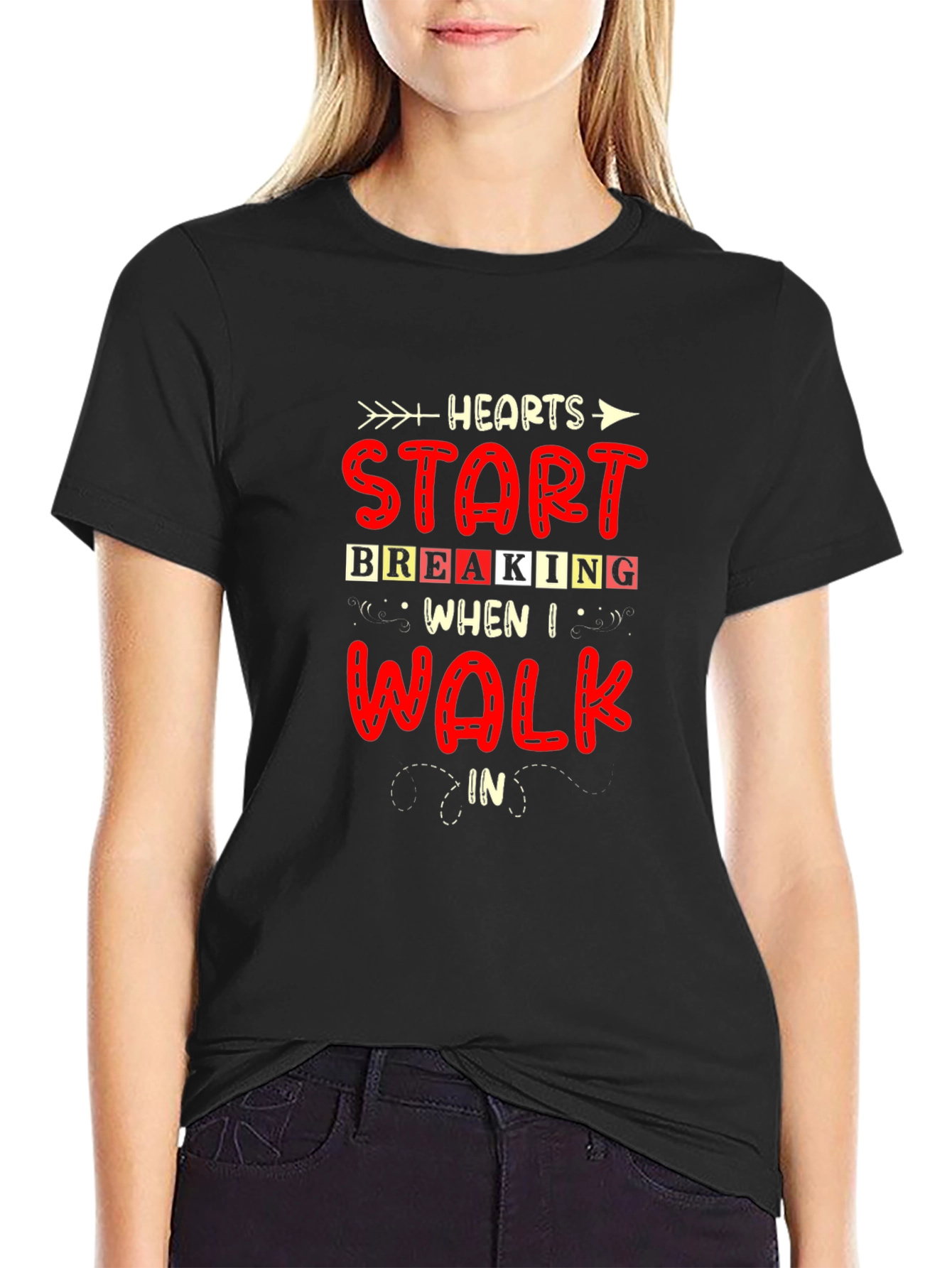 Heartbreaker Graphic Tee - Mens Black T-Shirt