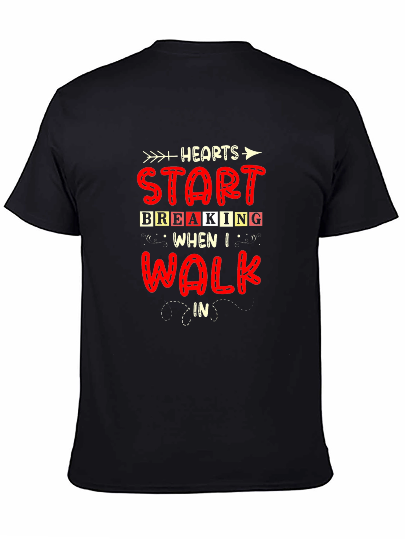Heartbreaker Graphic Tee - Mens Black T-Shirt