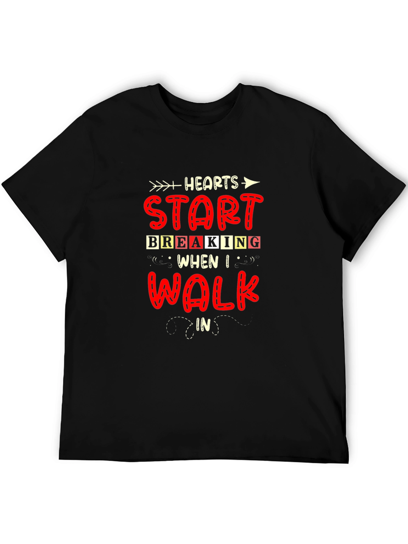 Heartbreaker Graphic Tee - Mens Black T-Shirt
