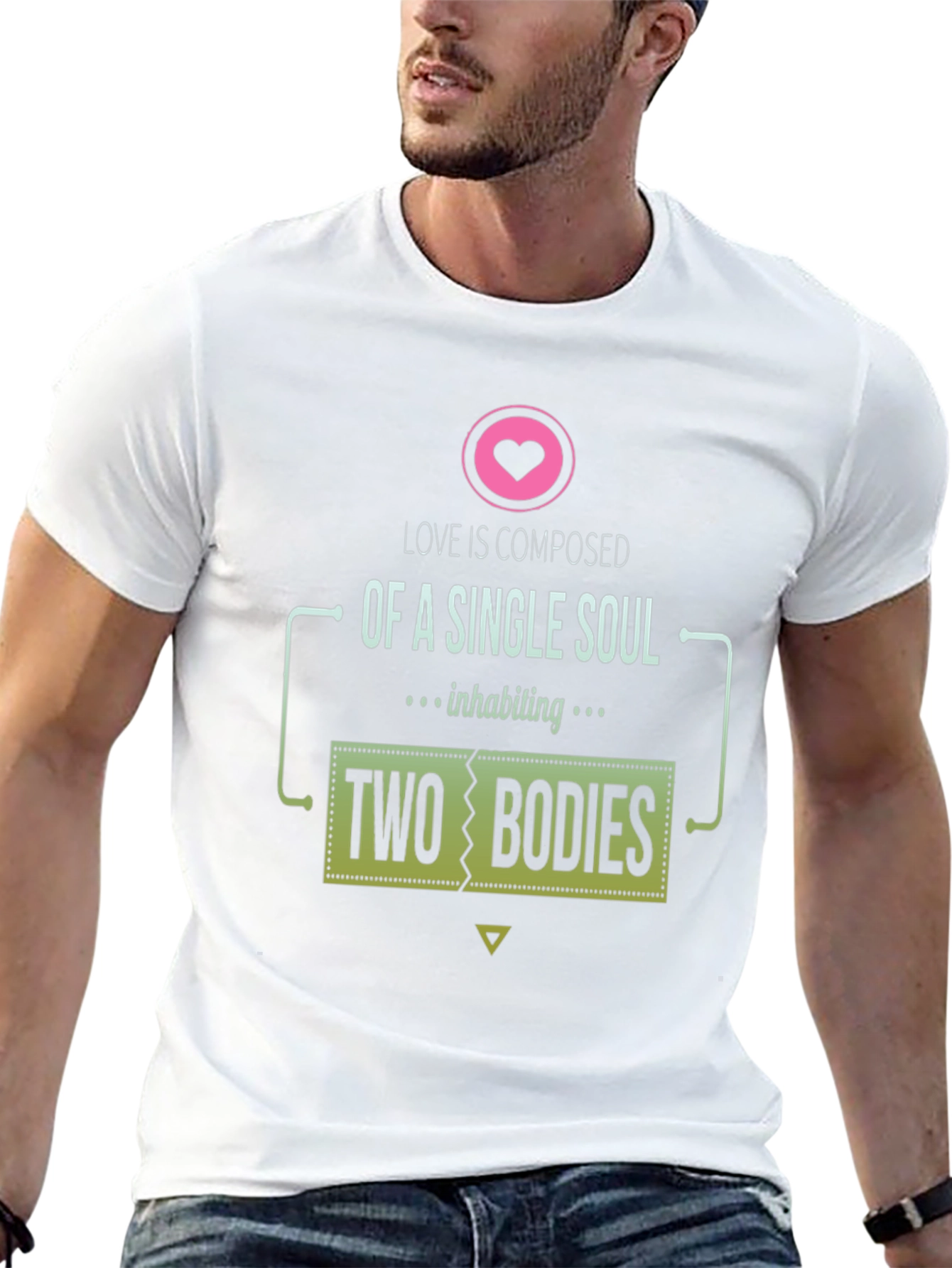 Single Soul Two Bodies Graphic T-Shirt - Love Tee