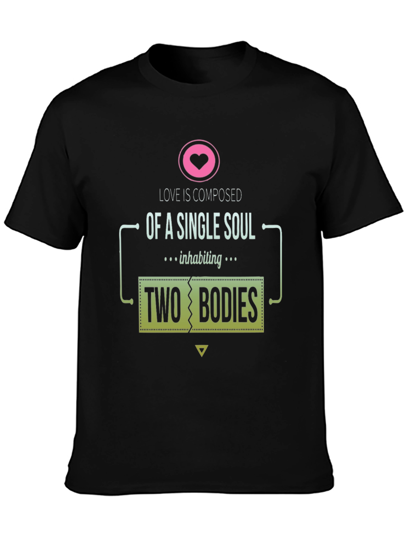 Single Soul Two Bodies Graphic T-Shirt - Love Tee