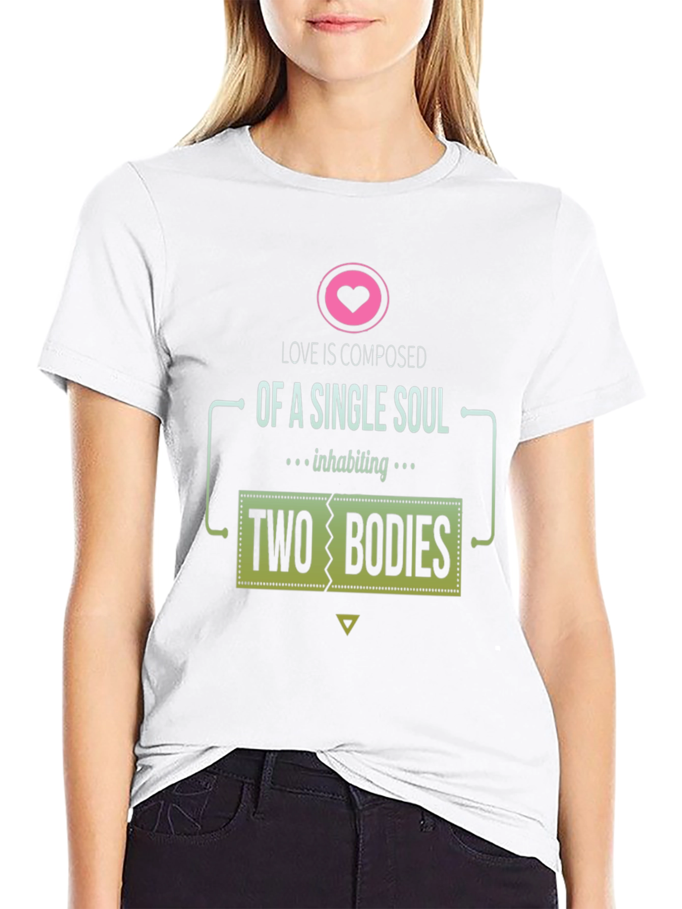 Single Soul Two Bodies Graphic T-Shirt - Love Tee