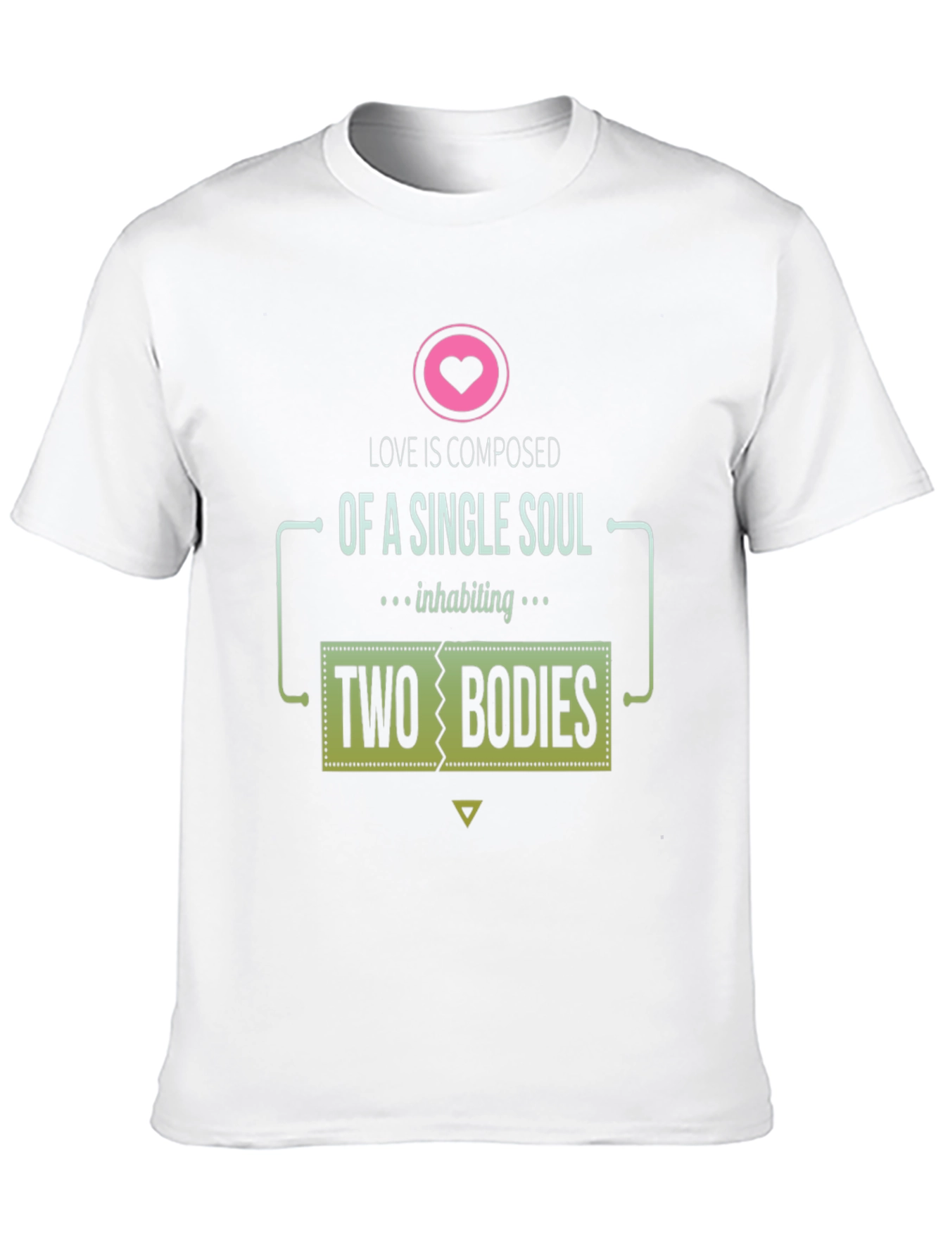 Single Soul Two Bodies Graphic T-Shirt - Love Tee