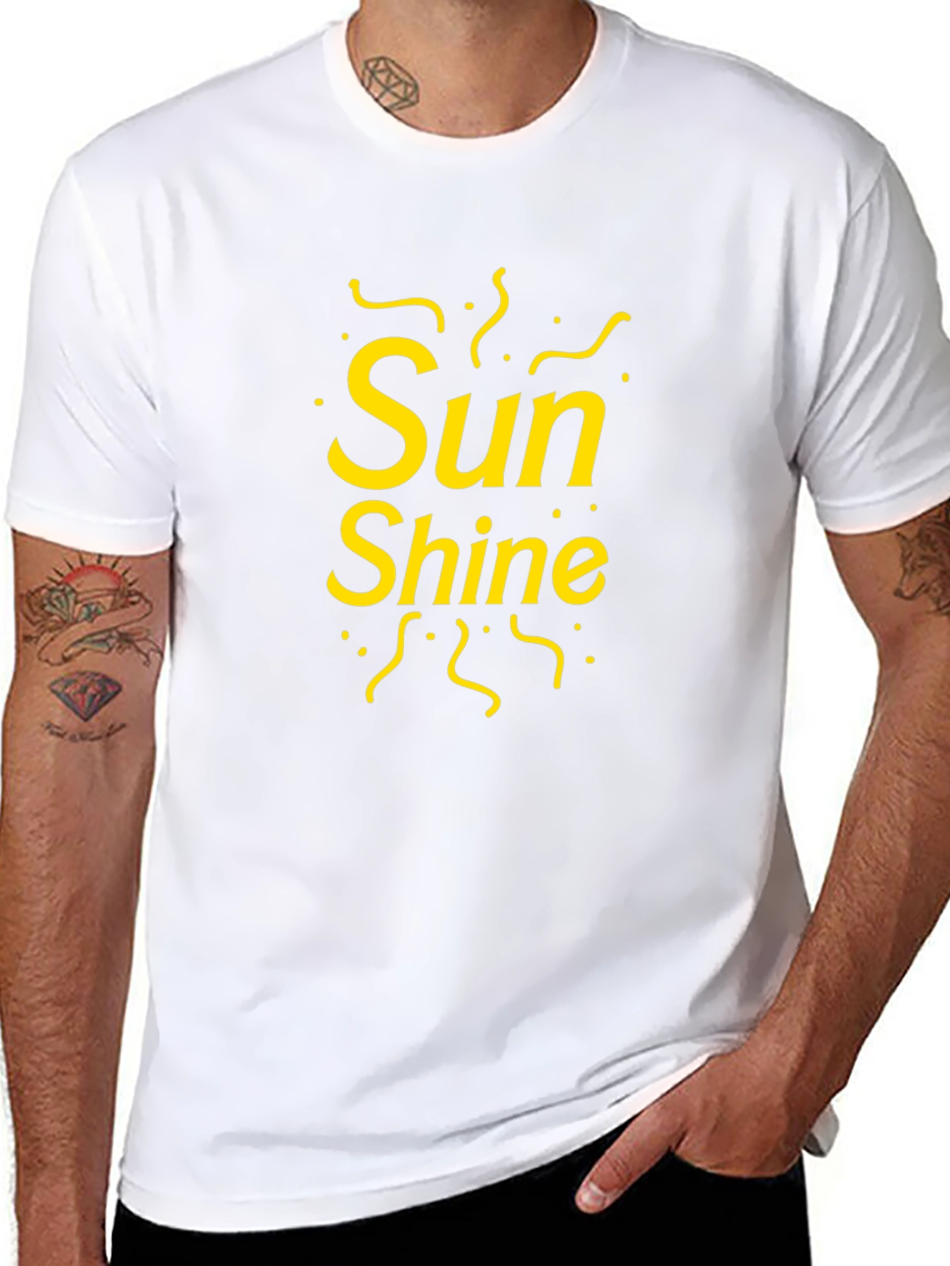 Sunshine Graphic Tee - Mens Black T-Shirt