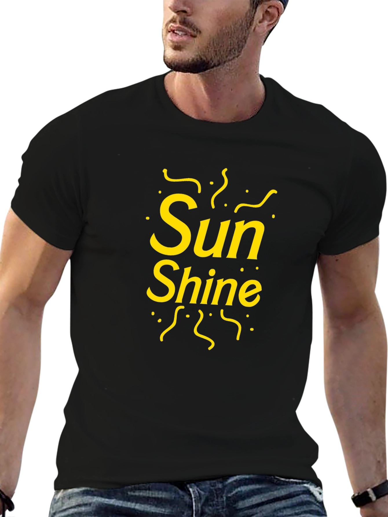Sunshine Graphic Tee - Mens Black T-Shirt