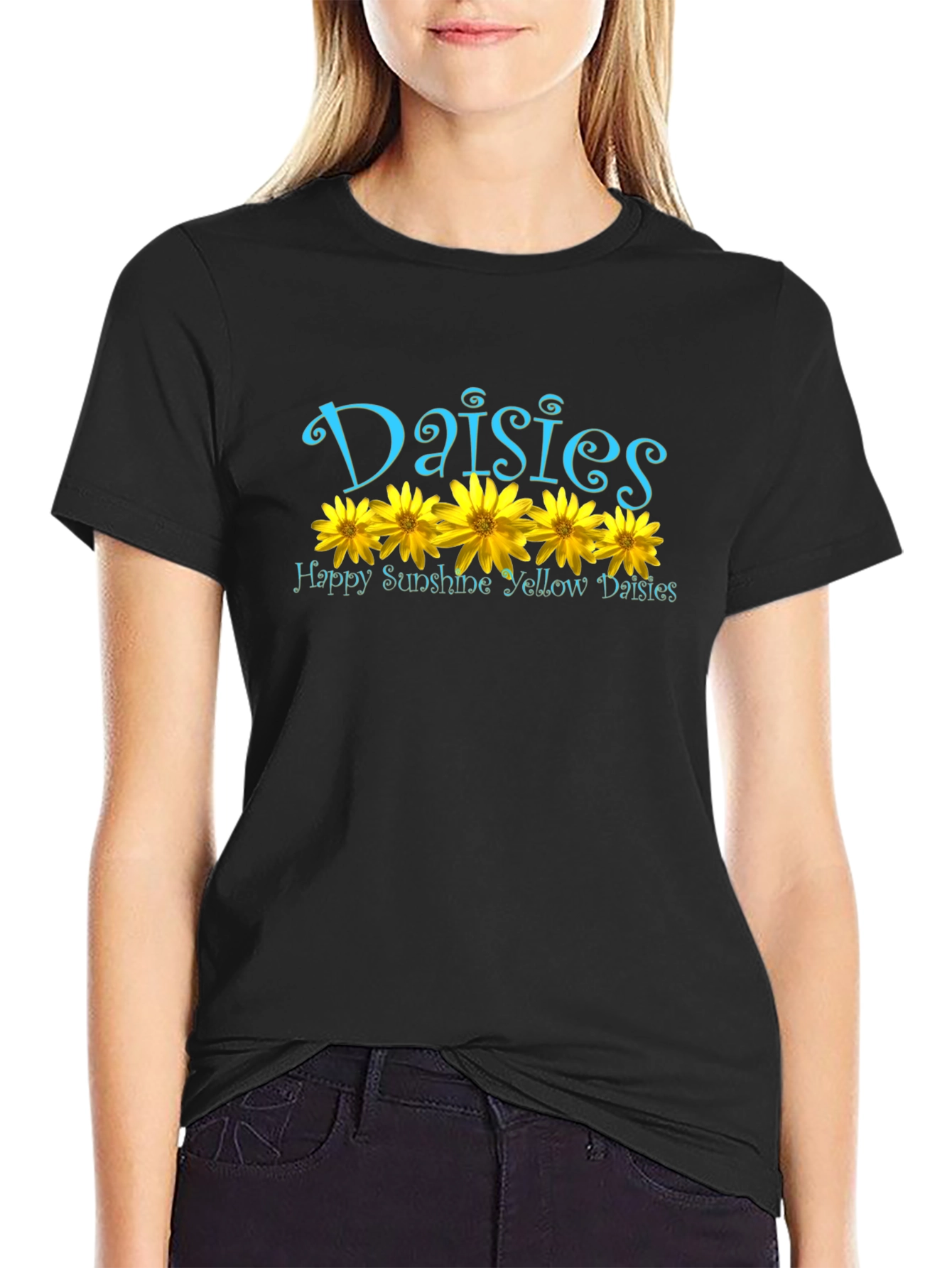 Daisy T-Shirt - Happy Sunshine Yellow Floral Tee