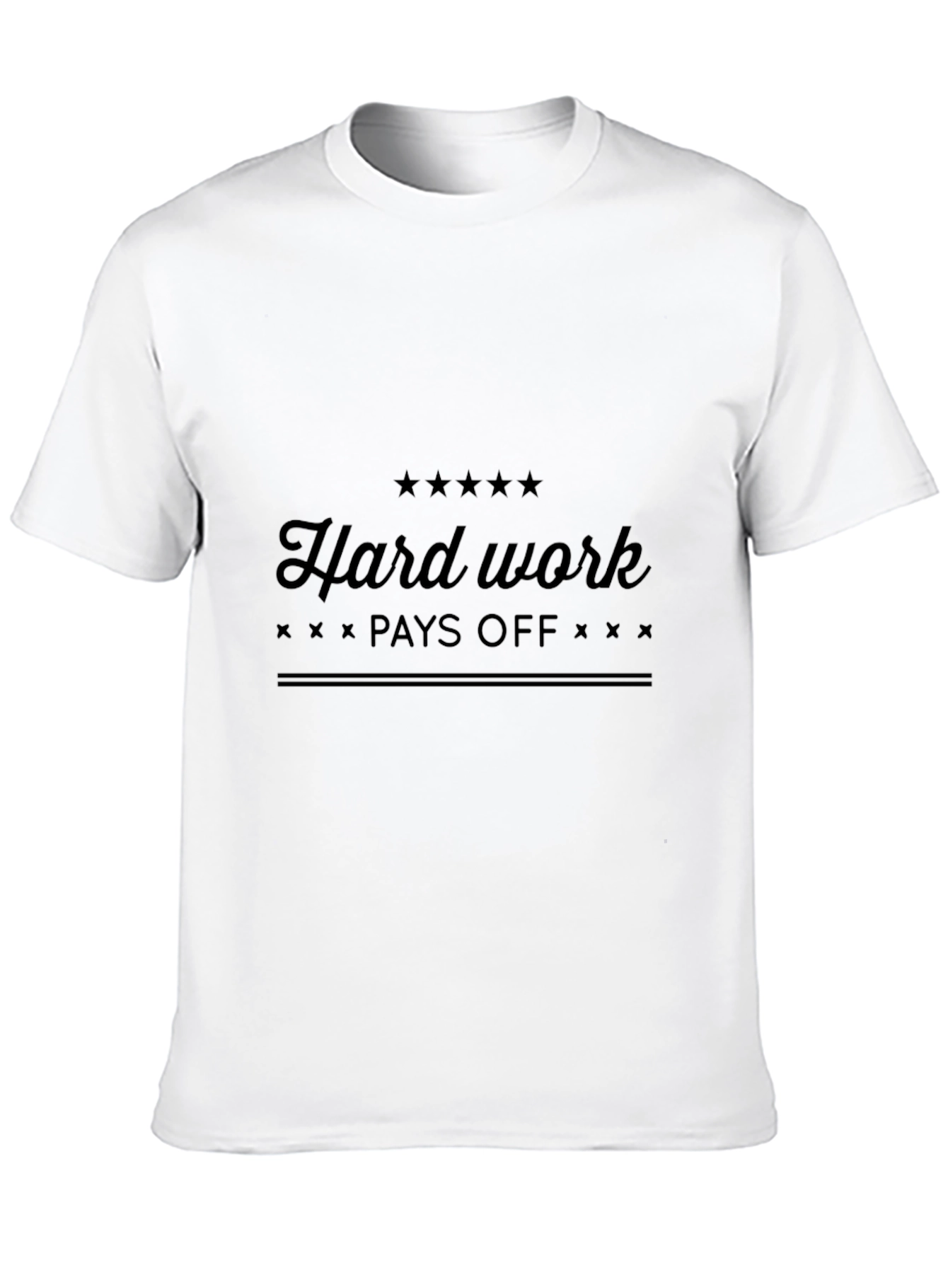 Hard Work Pays Off Black T-Shirt