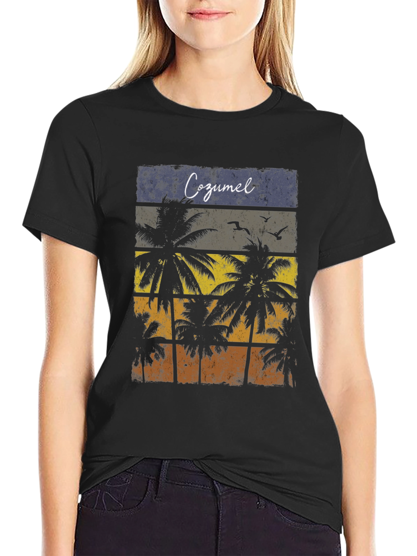 Cozumel Palm Tree Graphic T-Shirt