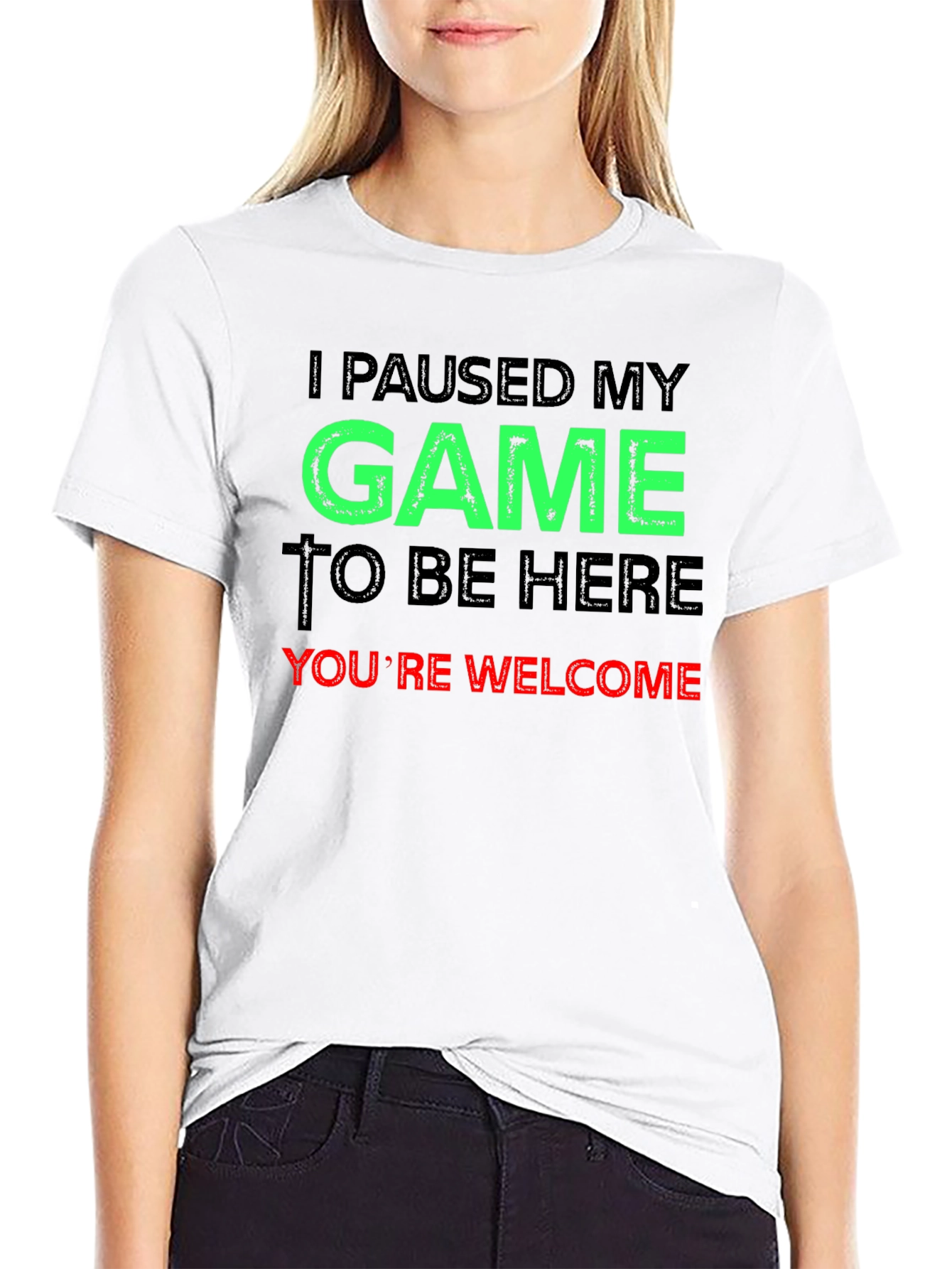 Funny Gamer T-Shirt - I Paused My Game