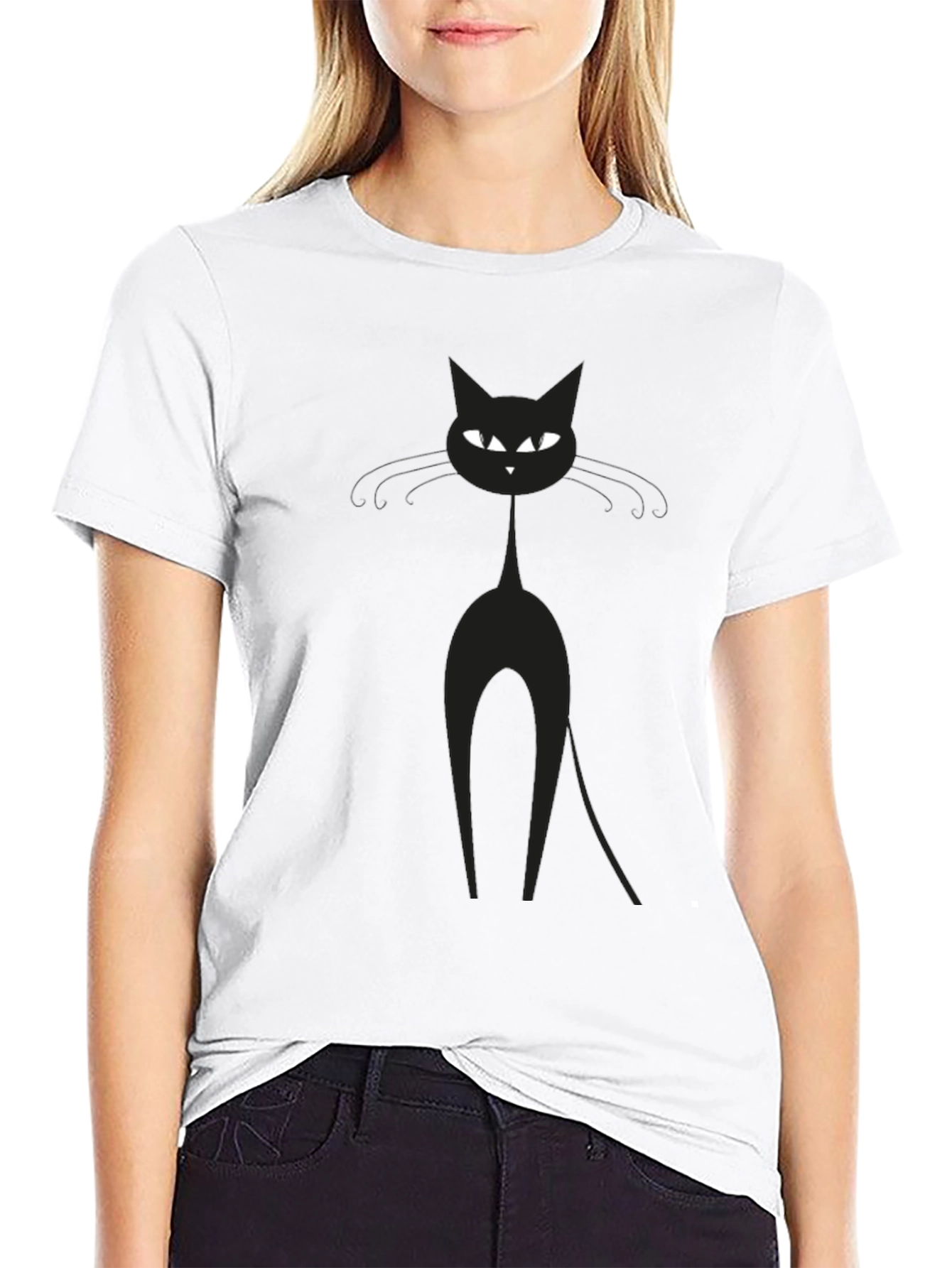 Black Cat Graphic Tee - Mens