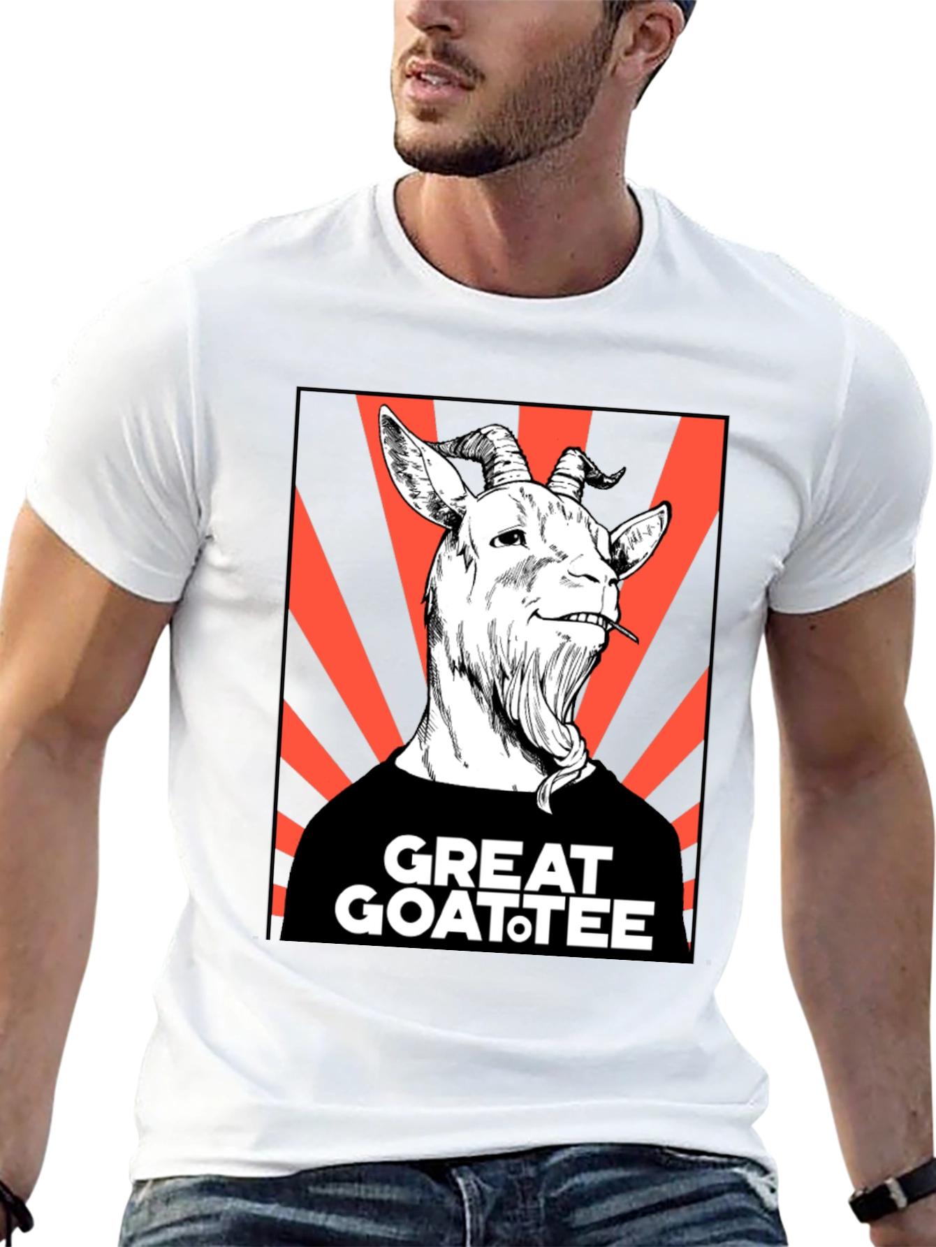 Great Goatee T-Shirt - Humorous Goat Graphic Tee