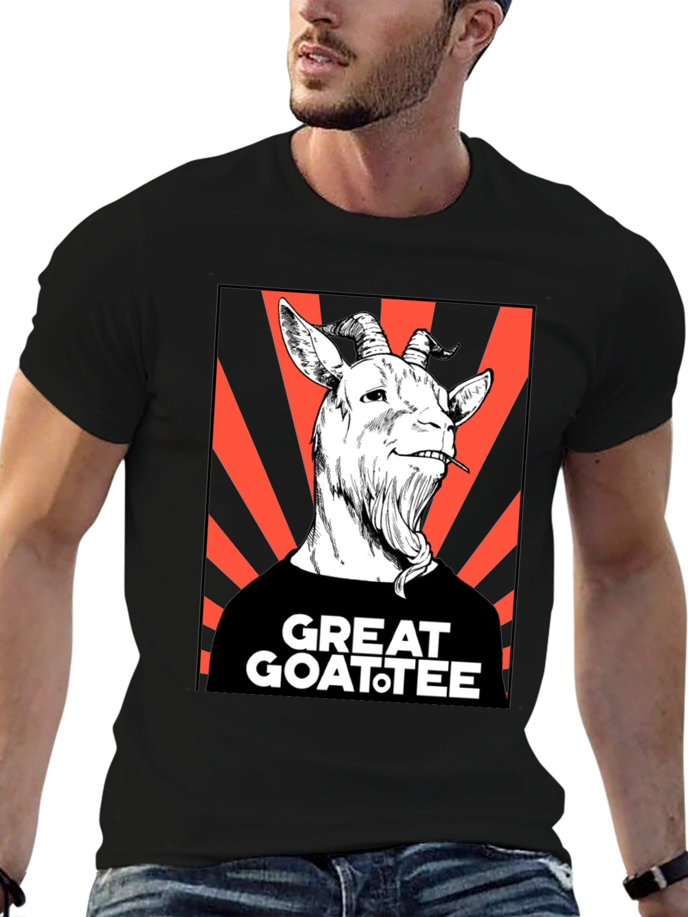 Great Goatee T-Shirt - Humorous Goat Graphic Tee