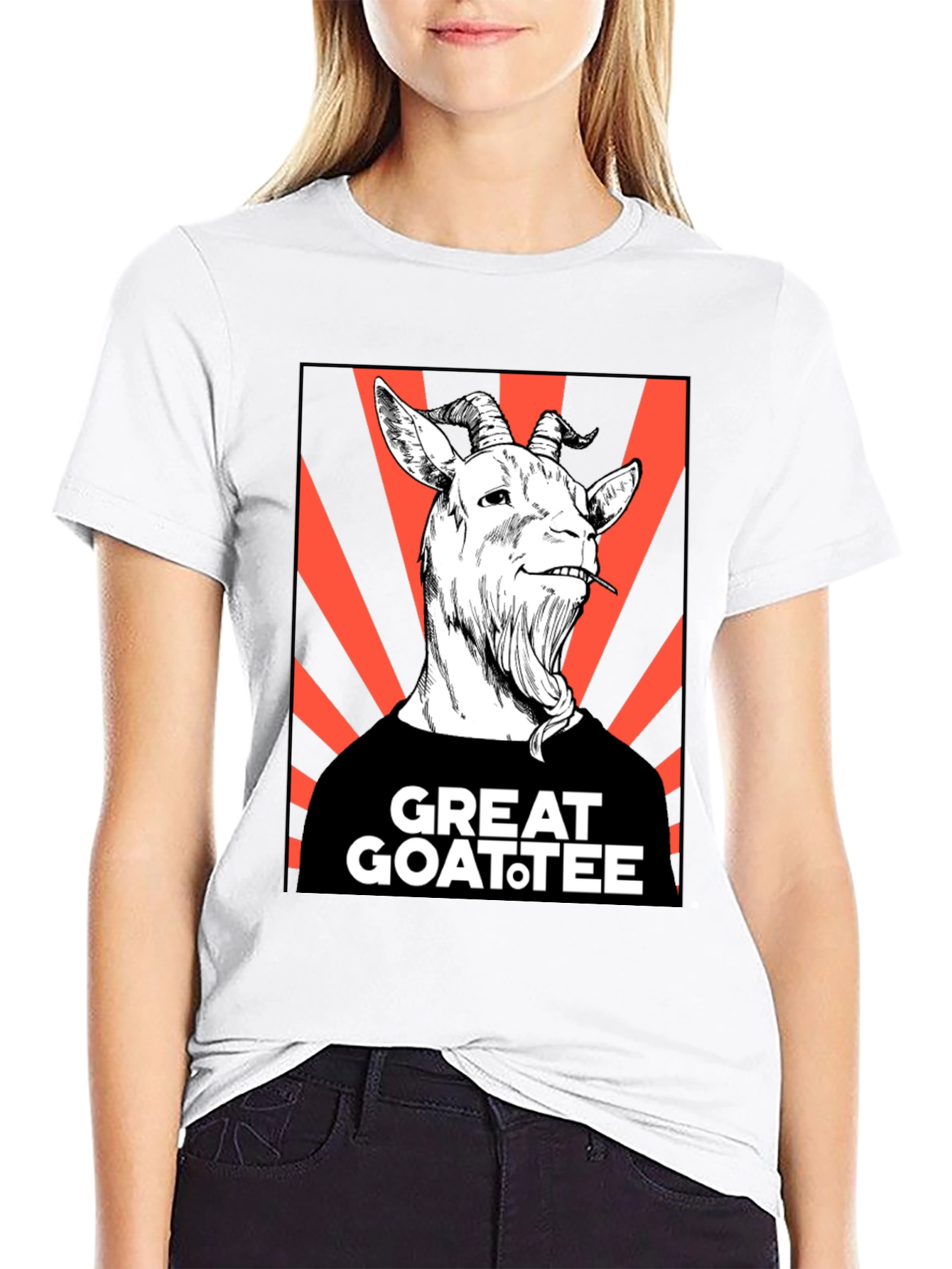 Great Goatee T-Shirt - Humorous Goat Graphic Tee