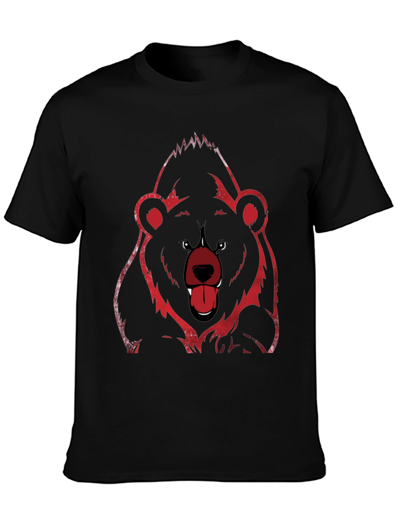 Grizzly Bear Graphic Tee - Black