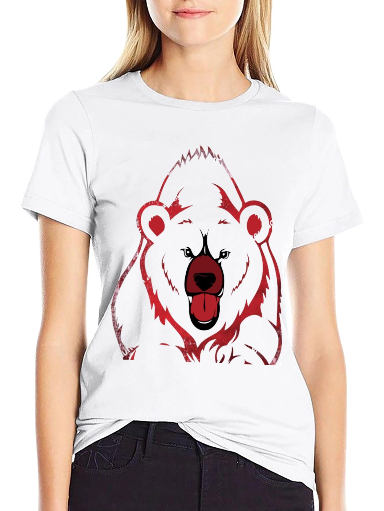 Grizzly Bear Graphic Tee - Black