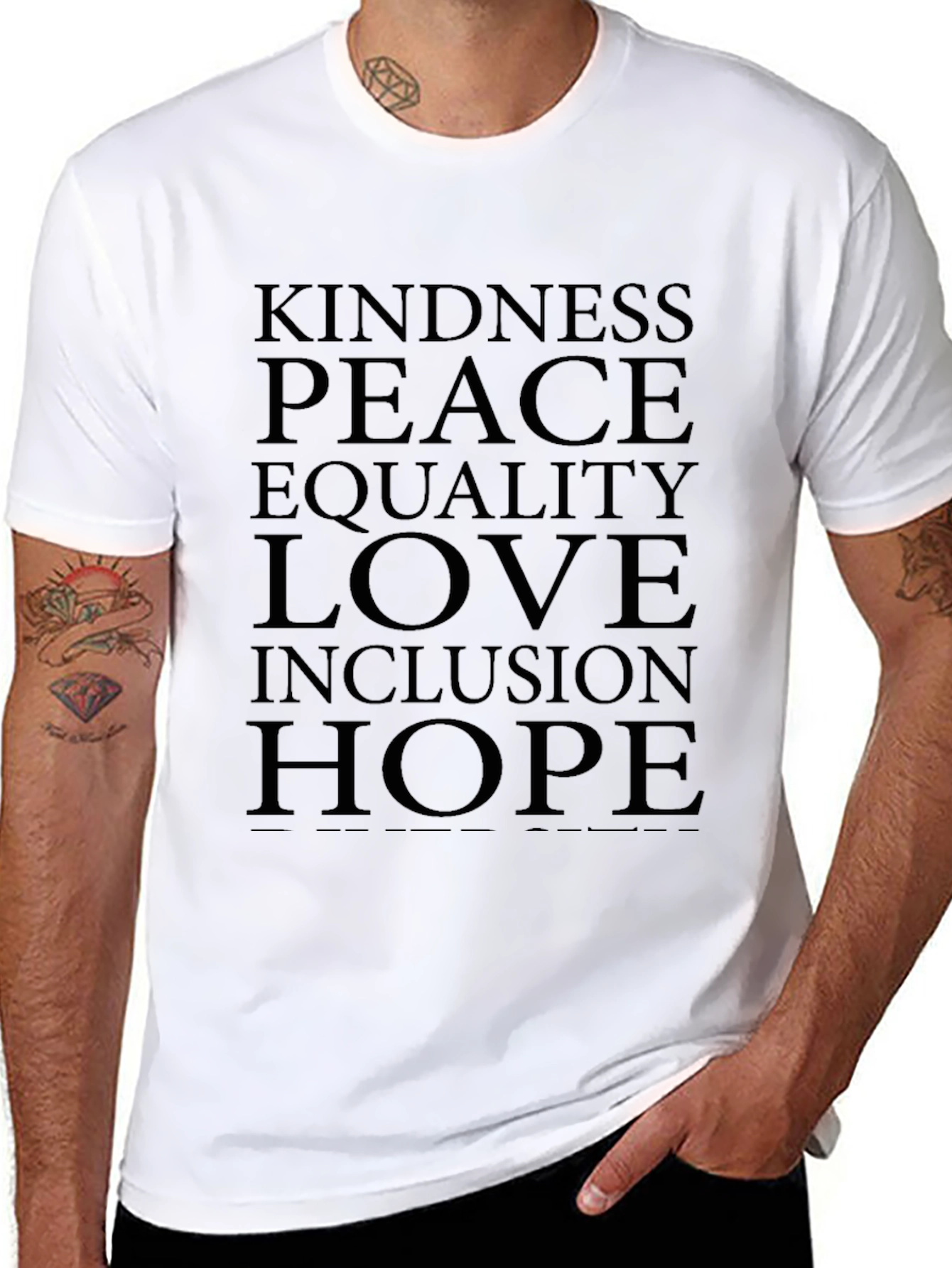 Kindness Peace Love Graphic Tee