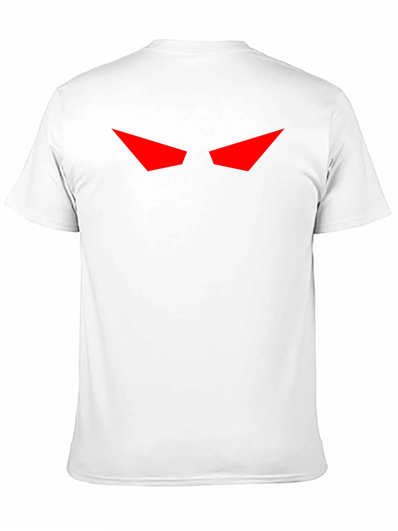 Mens Black T-Shirt with Red Eyes Graphic