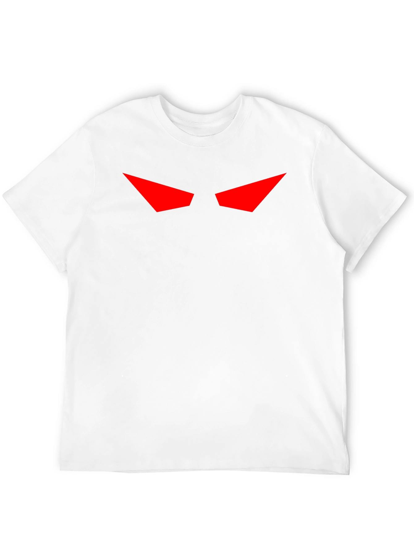 Mens Black T-Shirt with Red Eyes Graphic