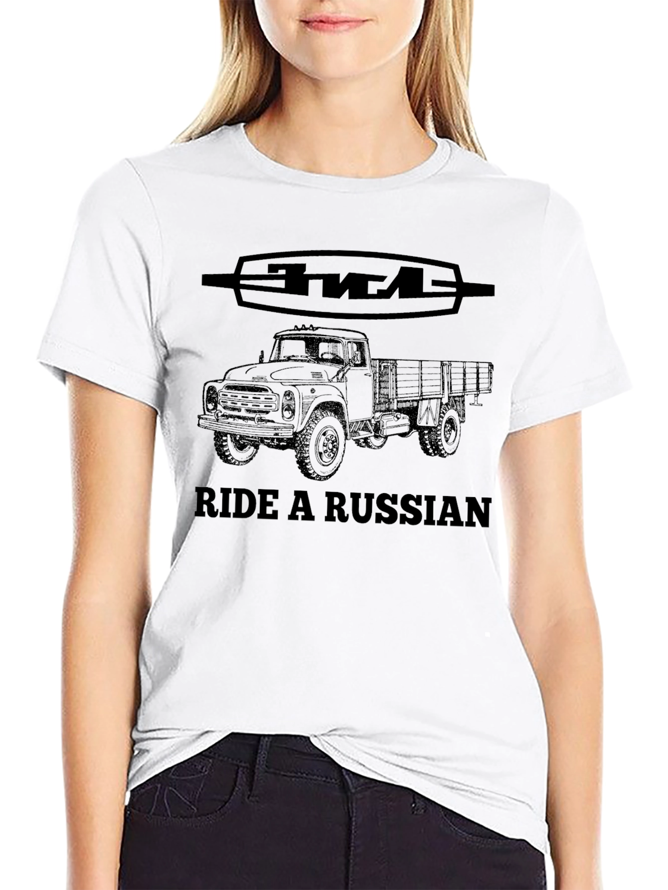 Ride a Russian Truck T-Shirt - Classic Soviet Style