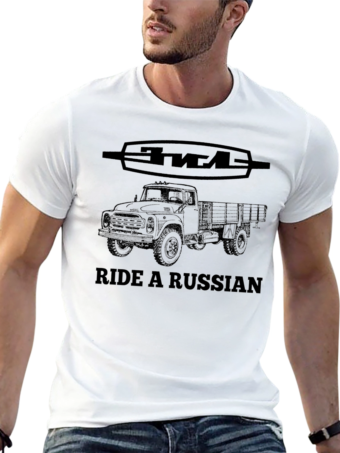 Ride a Russian Truck T-Shirt - Classic Soviet Style