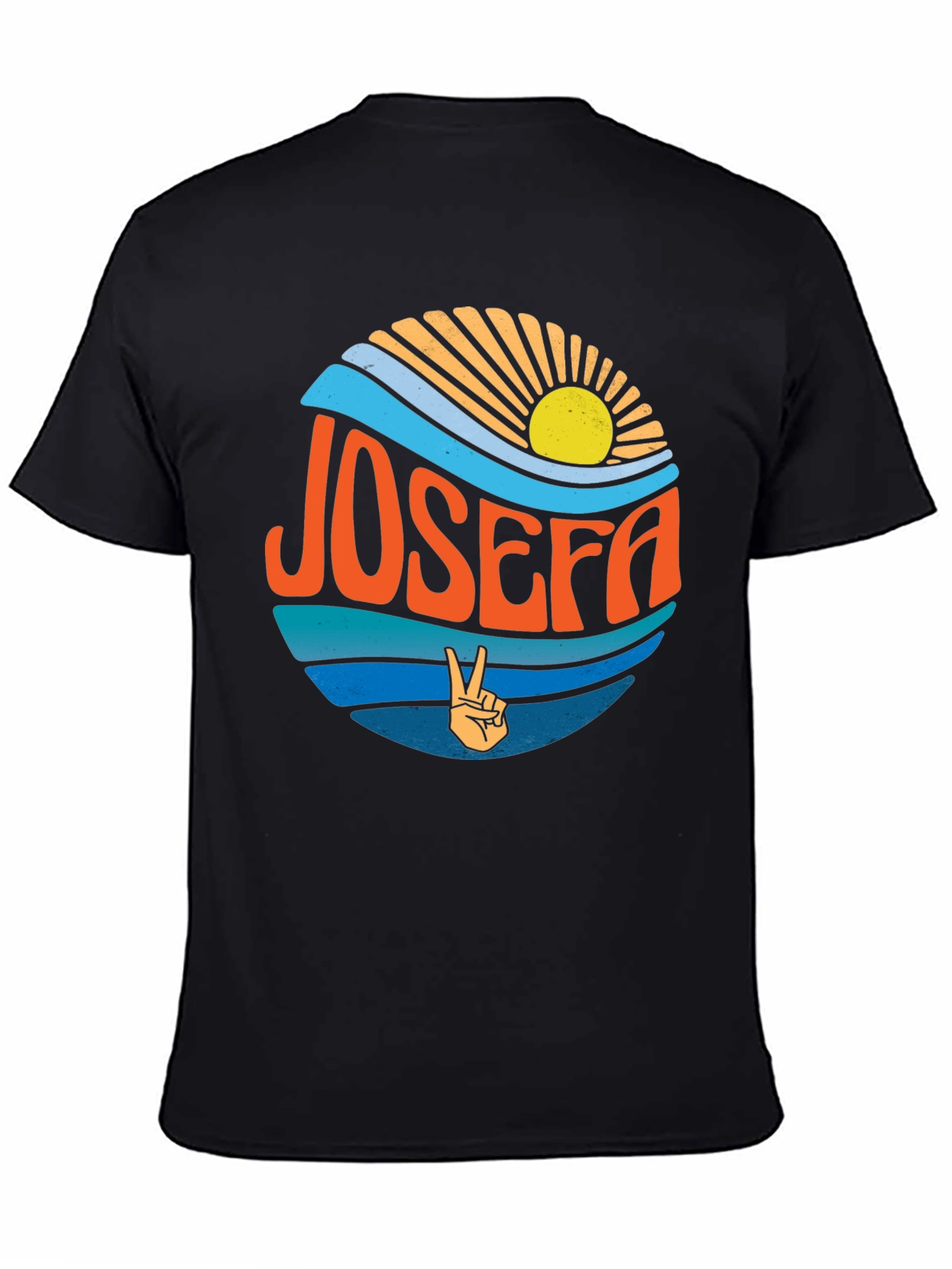 Retro JOSEFA Graphic Tee - Peace & Sunshine