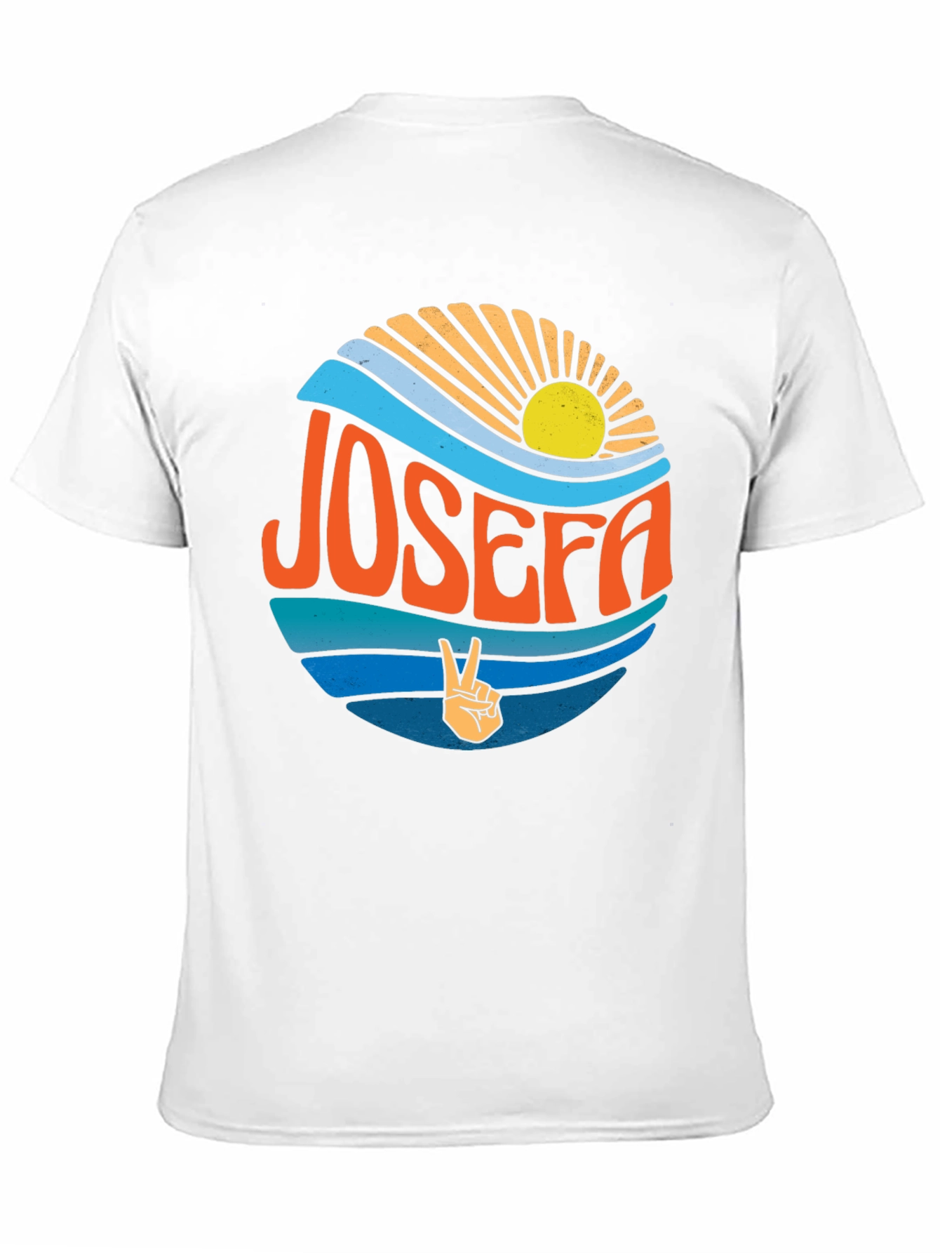 Retro JOSEFA Graphic Tee - Peace & Sunshine
