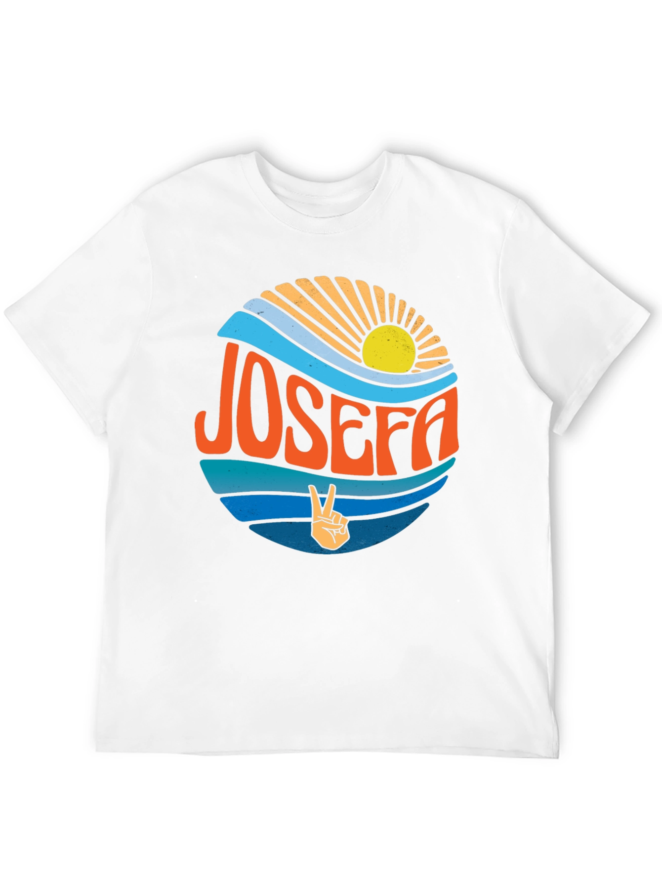 Retro JOSEFA Graphic Tee - Peace & Sunshine