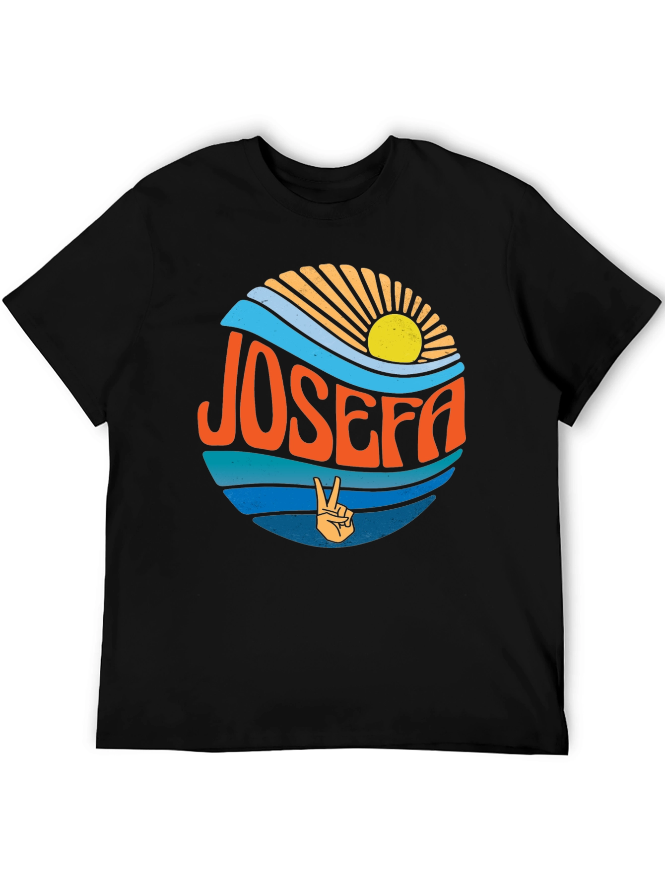 Retro JOSEFA Graphic Tee - Peace & Sunshine