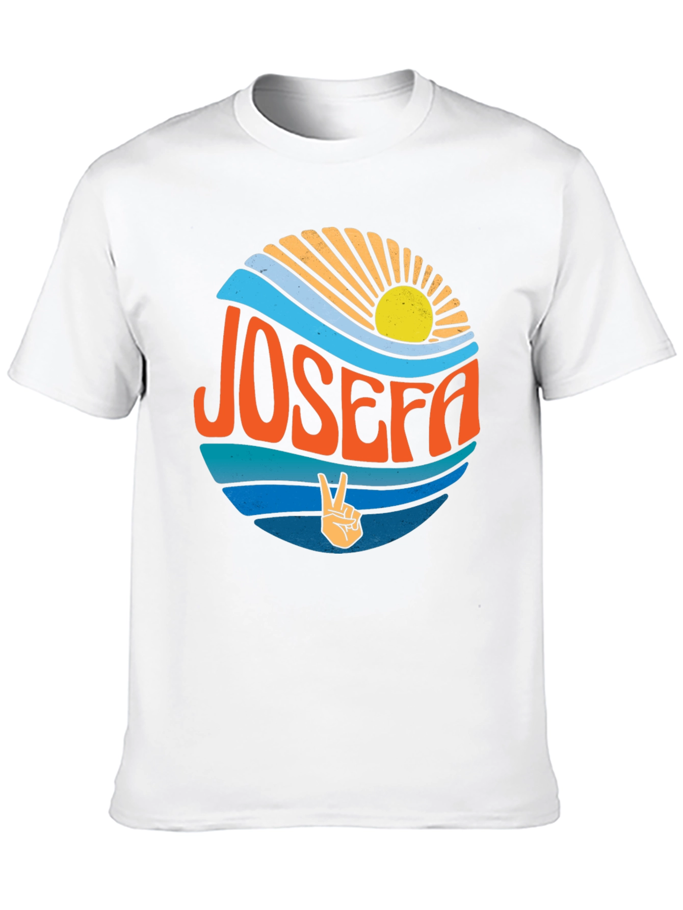 Retro JOSEFA Graphic Tee - Peace & Sunshine