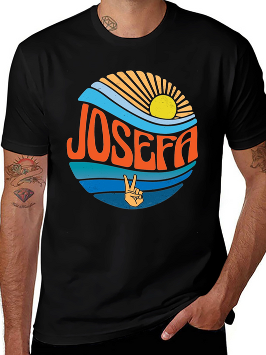Retro JOSEFA Graphic Tee - Peace & Sunshine