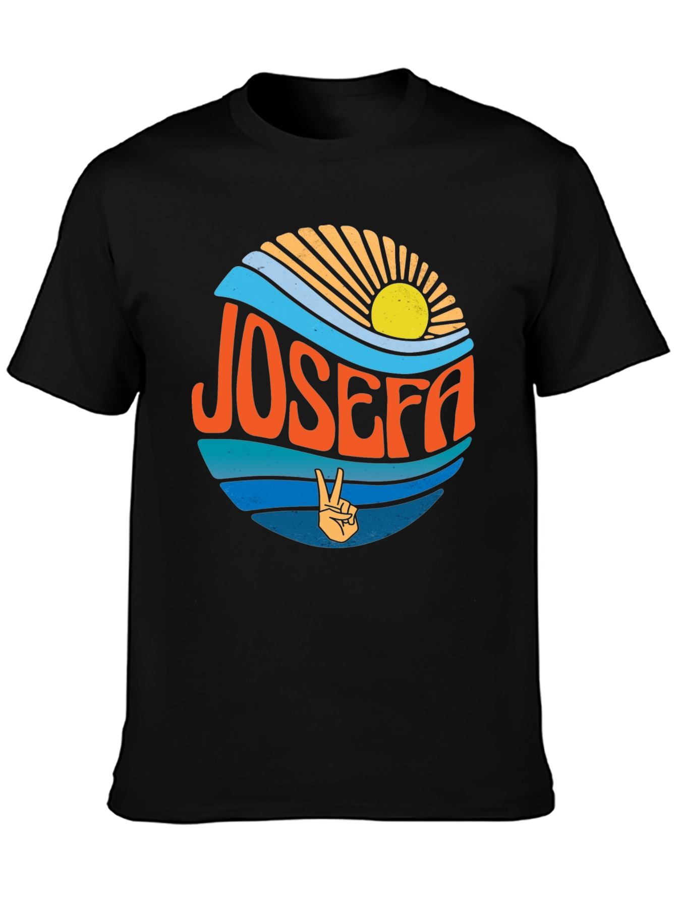 Retro JOSEFA Graphic Tee - Peace & Sunshine