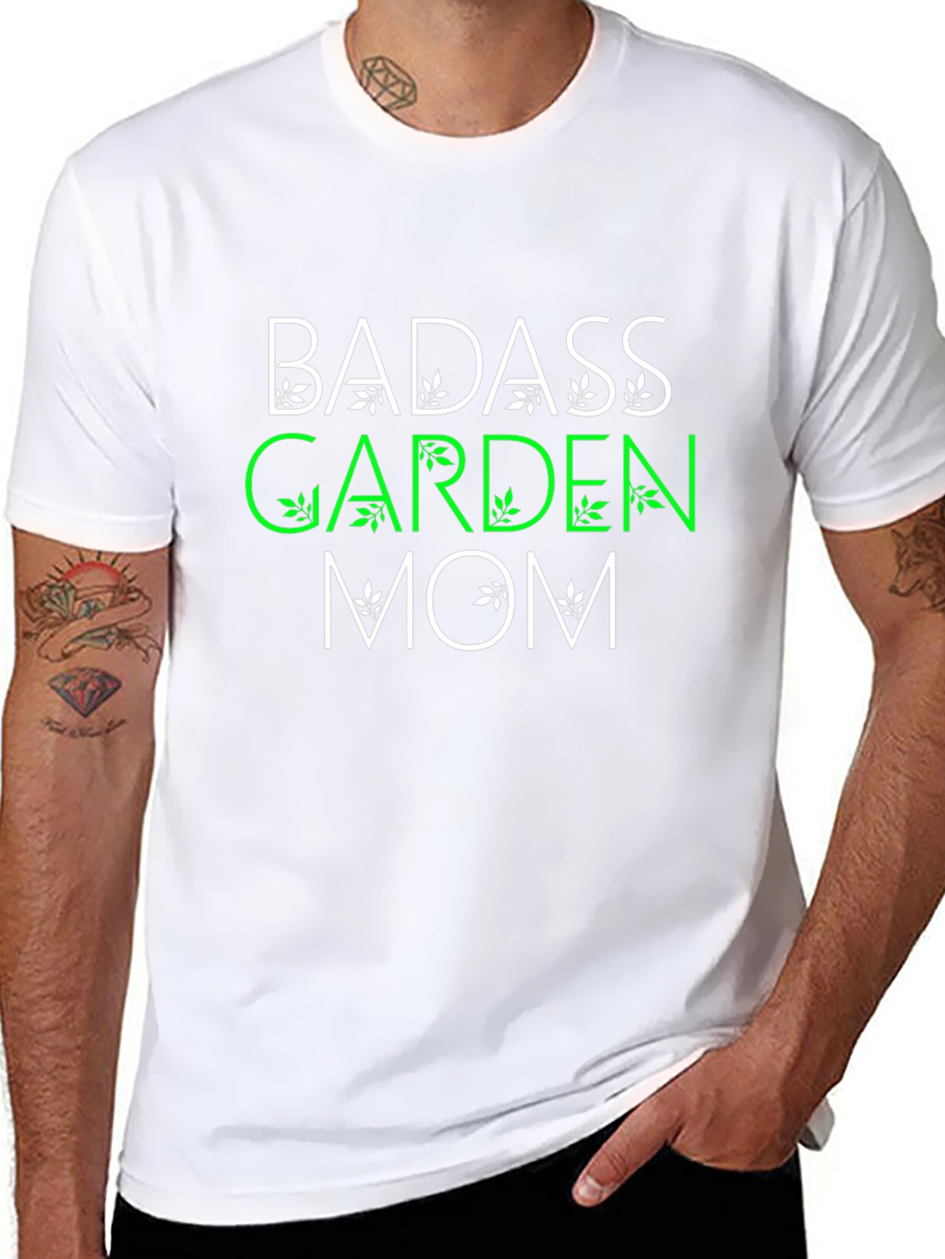Badass Garden Mom Graphic T-Shirt