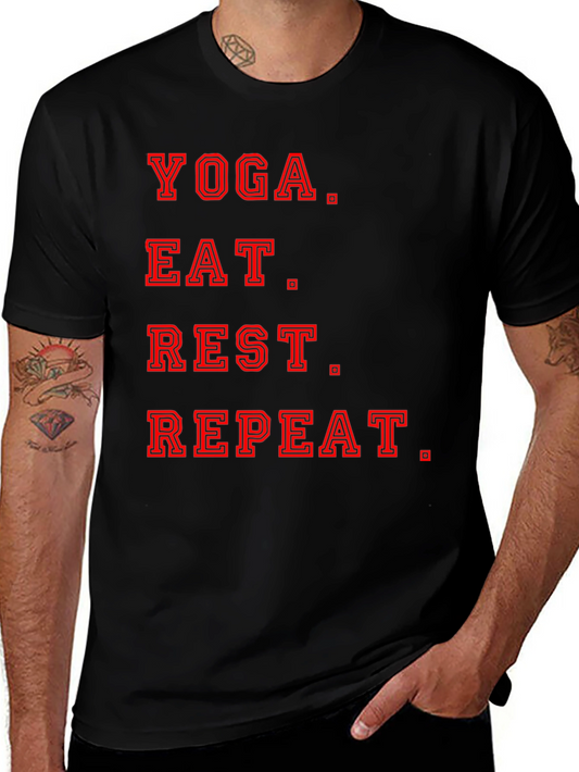 Yoga Eat Rest Repeat Graphic Tee