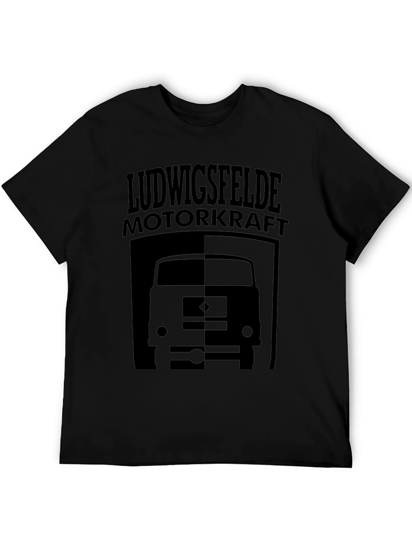 Ludwigsfelde Motorkraft Black Graphic Tee