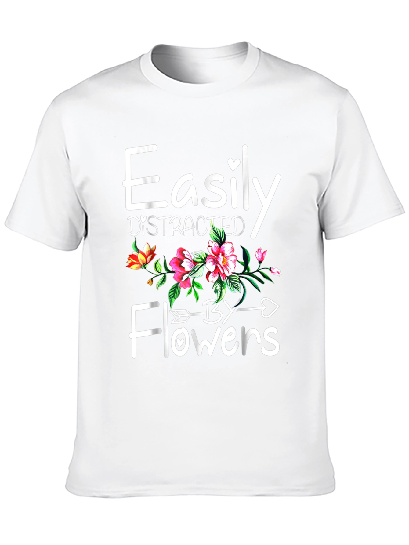 Easily Distracted by Flowers Graphic Tee
