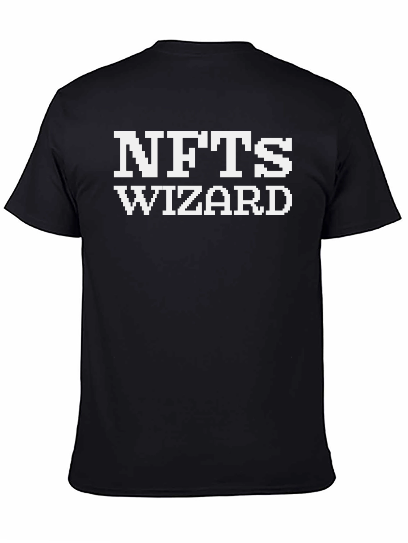 NFTs Wizard Black Graphic T-Shirt
