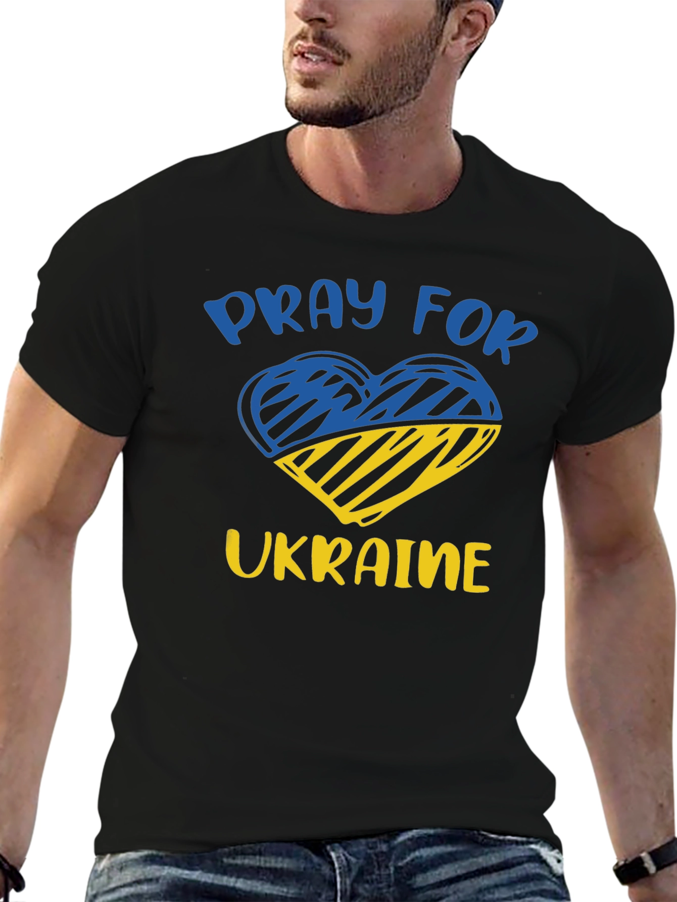 Pray For Ukraine Heart T-Shirt