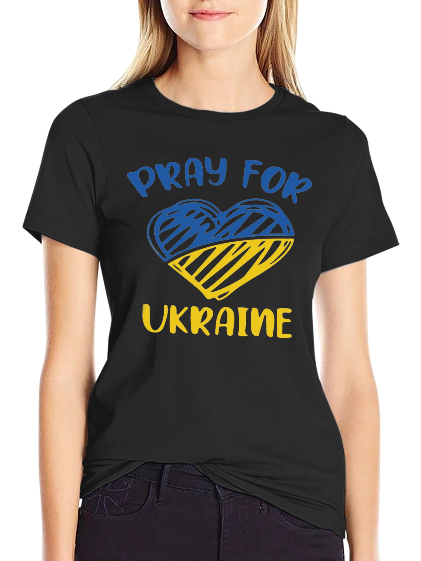Pray For Ukraine Heart T-Shirt