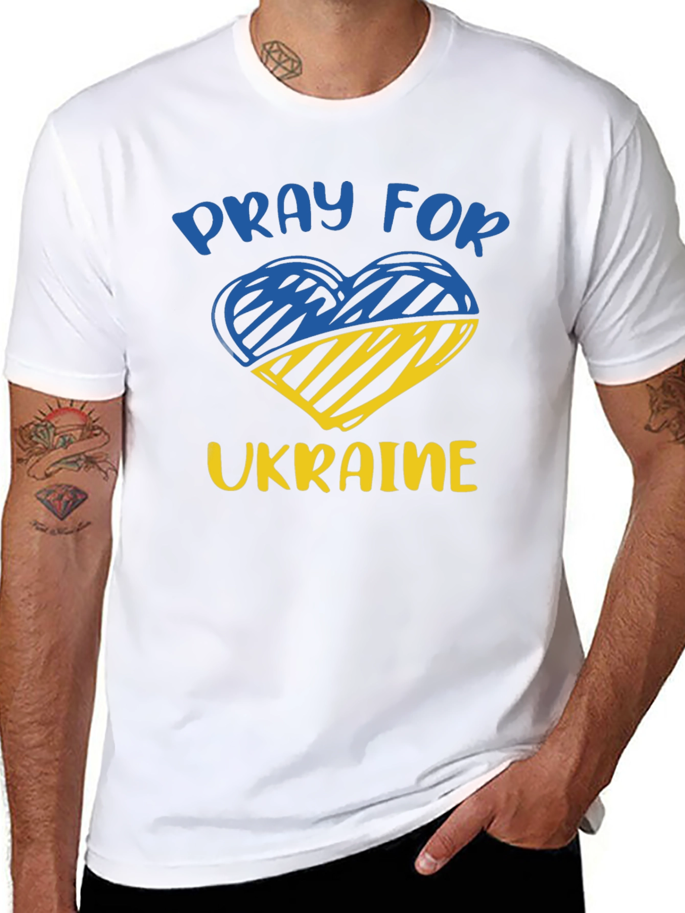 Pray For Ukraine Heart T-Shirt
