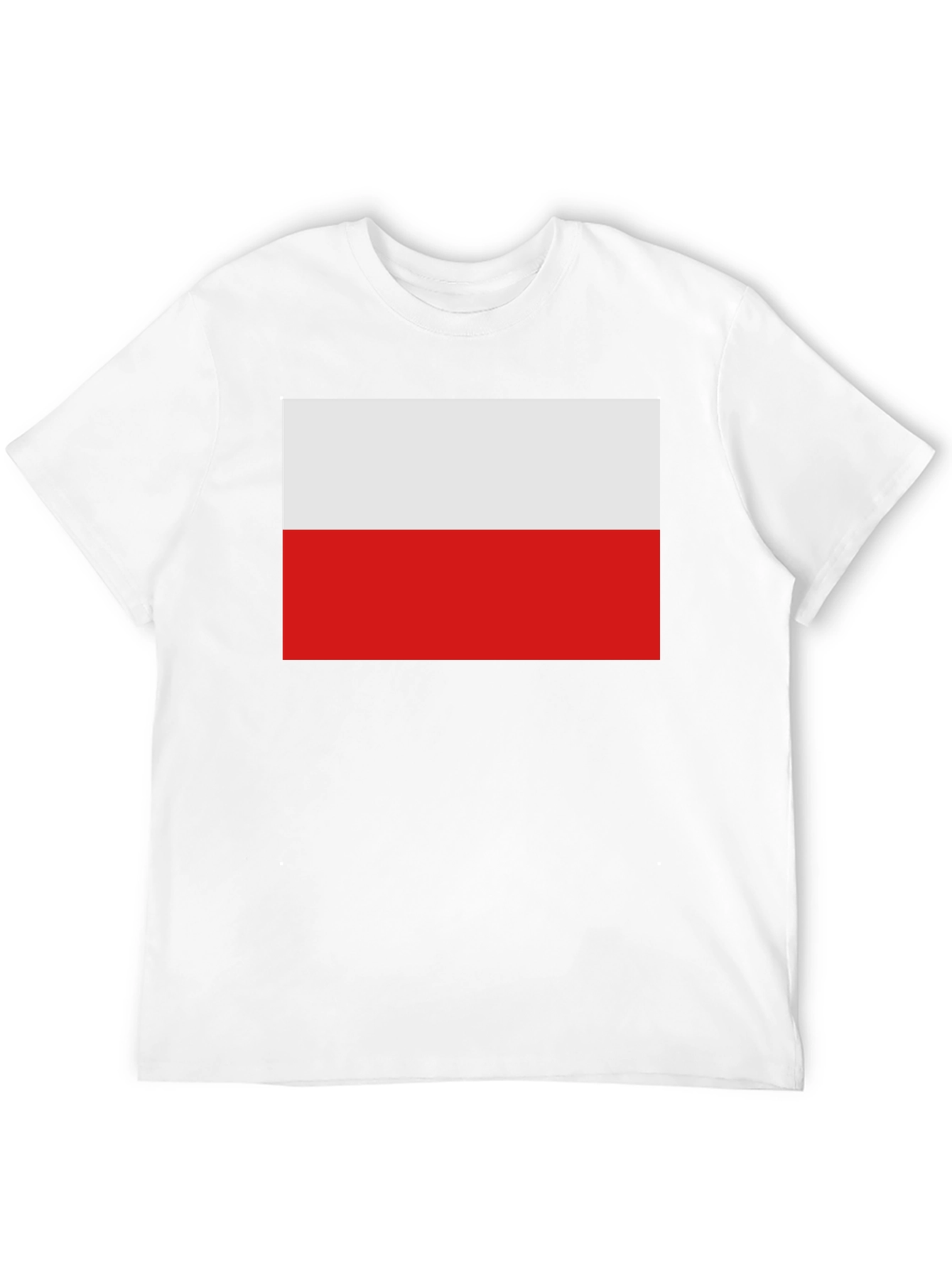 Poland Flag Graphic T-Shirt - Black Cotton Tee