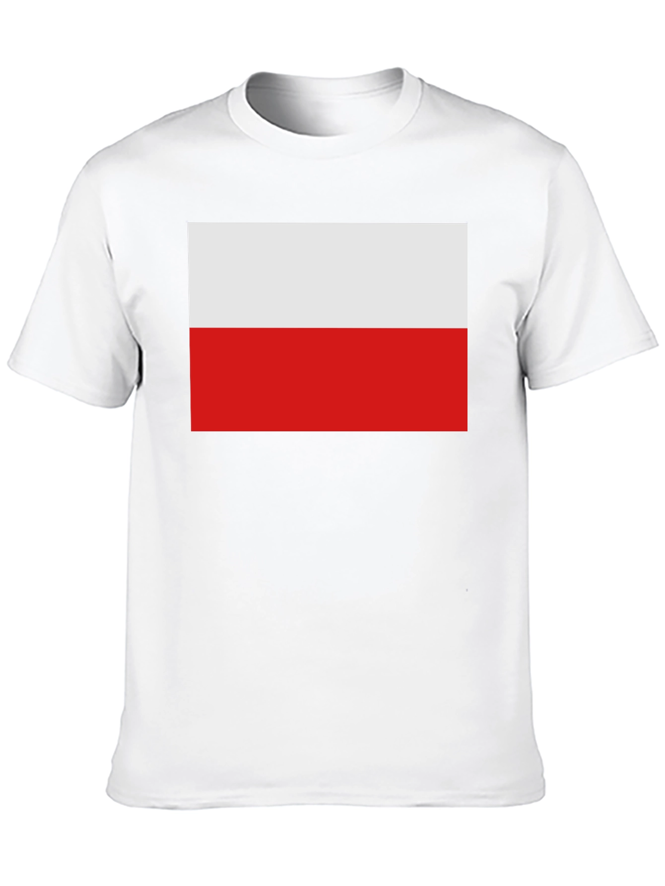 Poland Flag Graphic T-Shirt - Black Cotton Tee