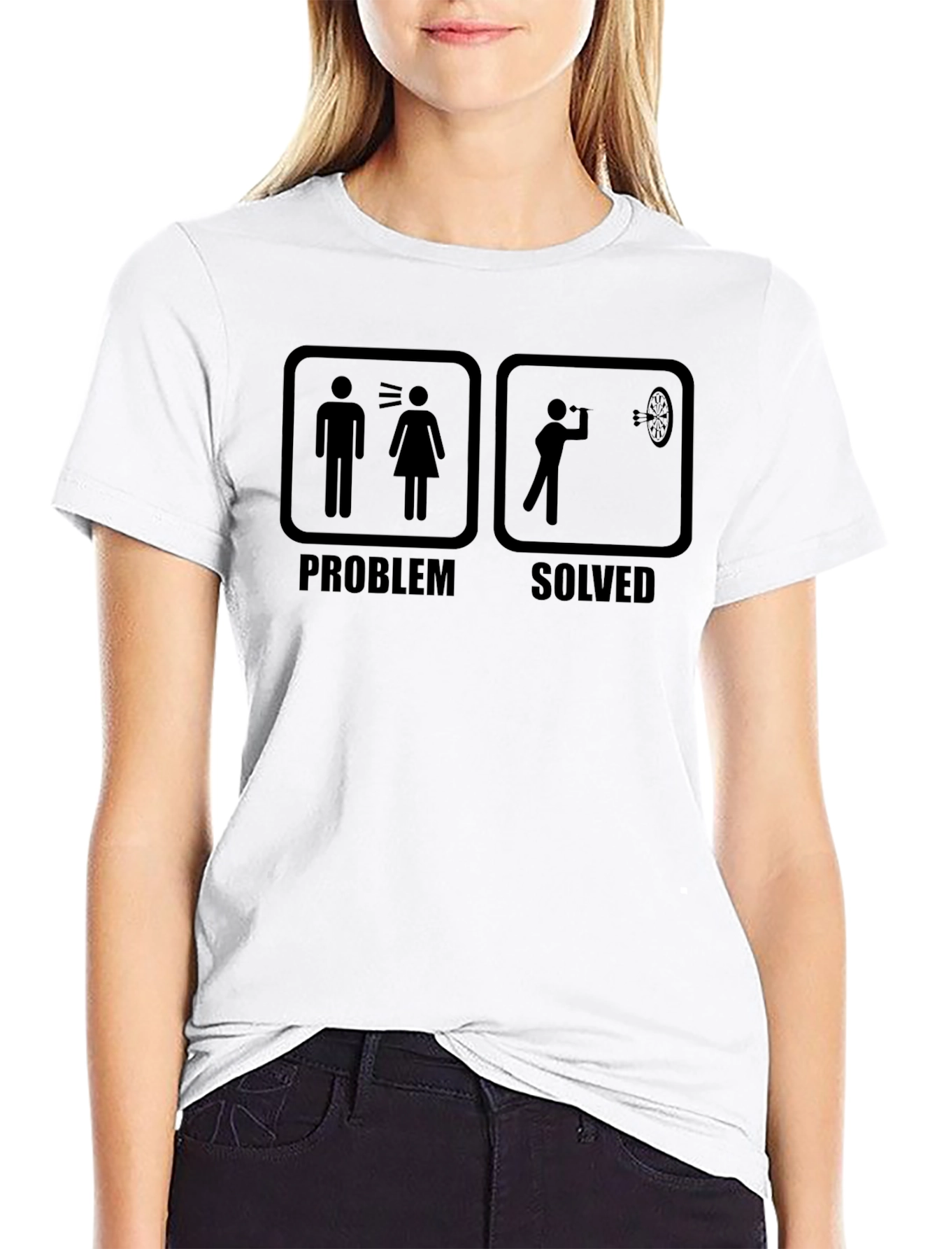 Problem Solved Dart Humor T-Shirt