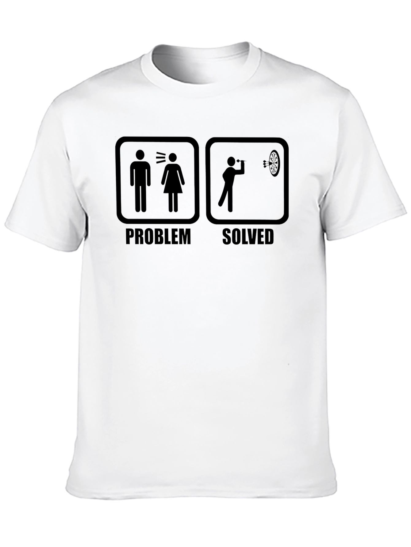 Problem Solved Dart Humor T-Shirt