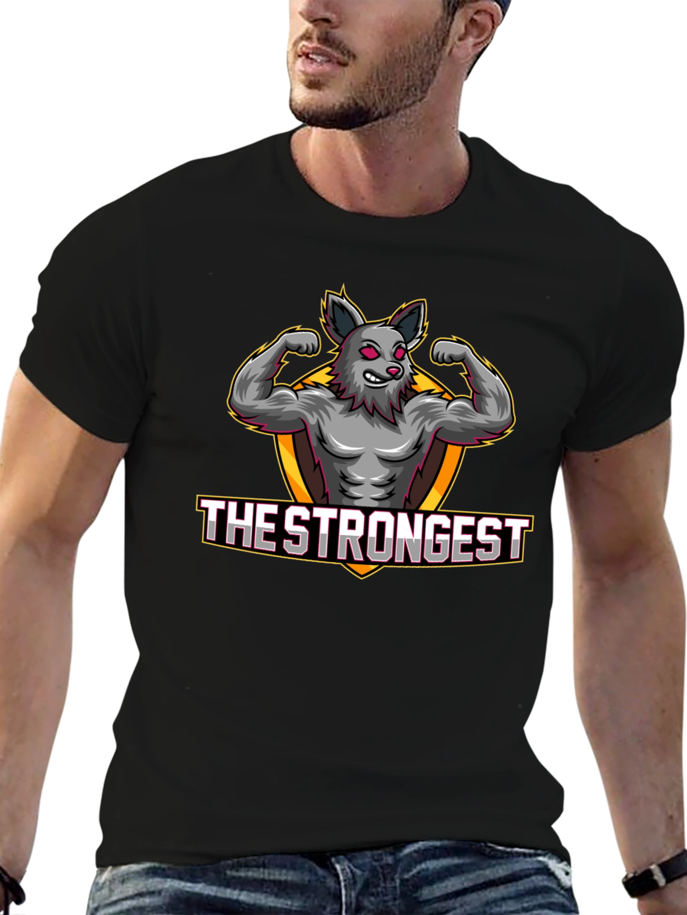 The Strongest Wolf Graphic T-Shirt