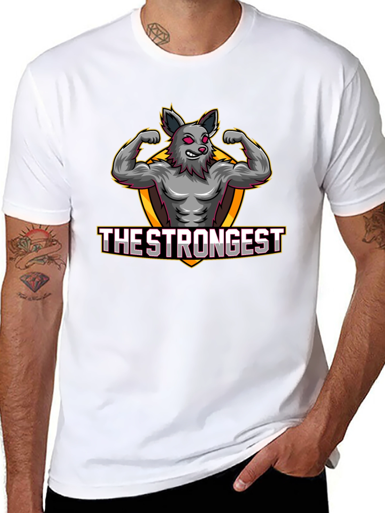 The Strongest Wolf Graphic T-Shirt