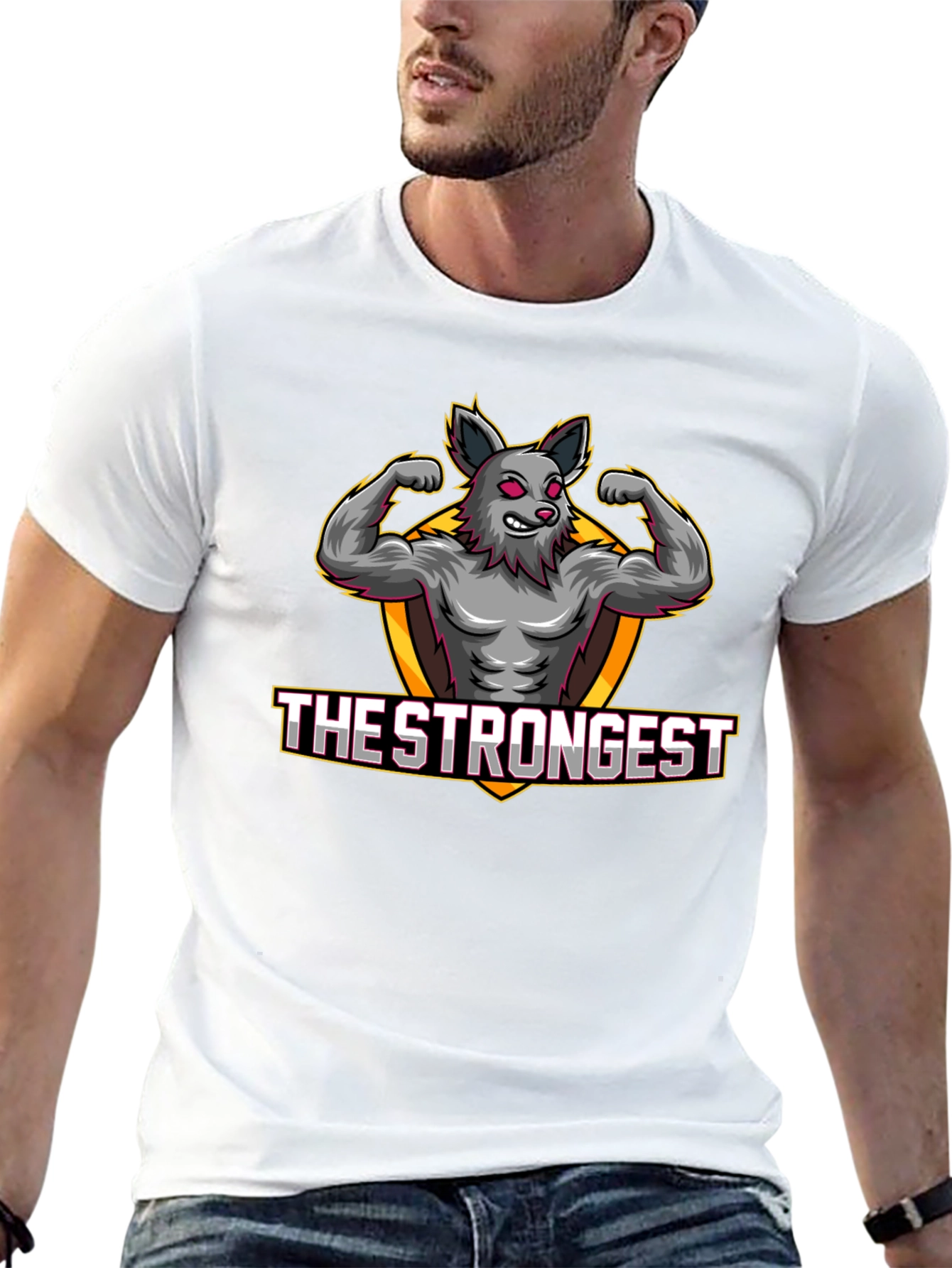 The Strongest Wolf Graphic T-Shirt