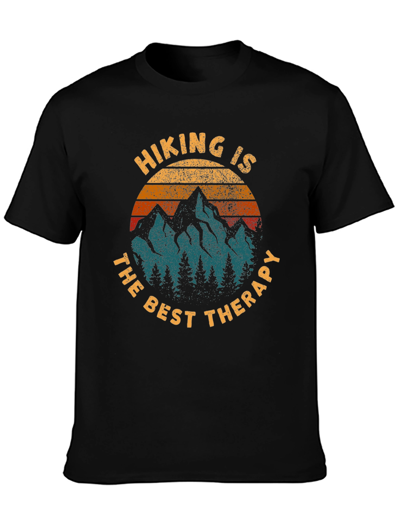 Hiking is Therapy Graphic Tee - Nature Lover Shirt