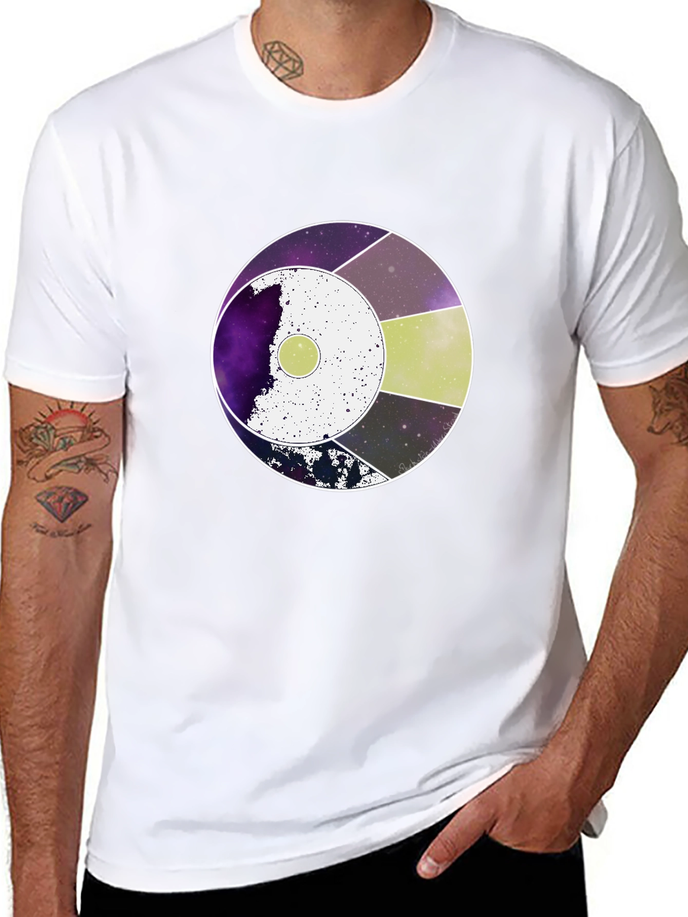 Galaxy Graphic Black T-Shirt