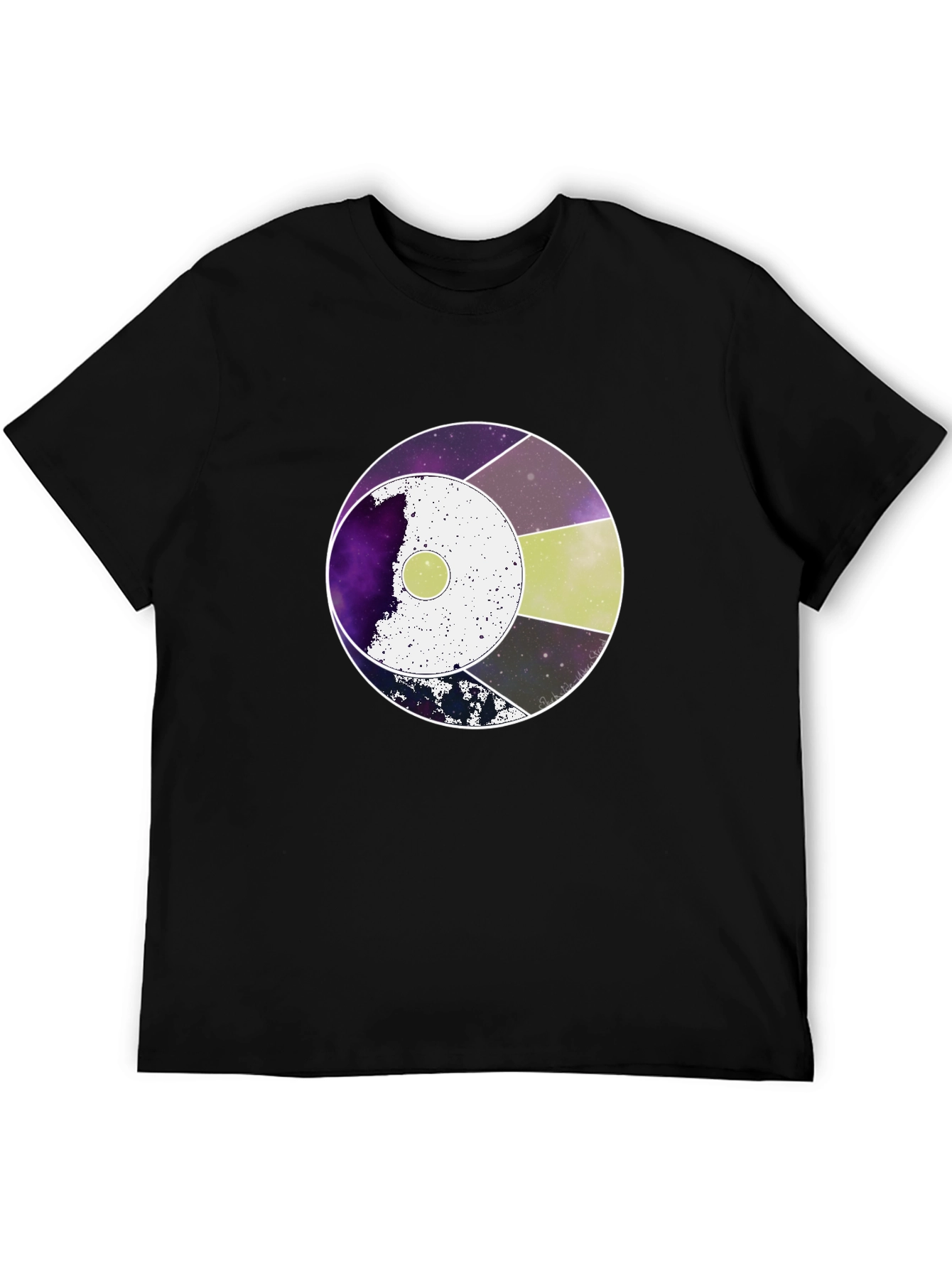 Galaxy Graphic Black T-Shirt
